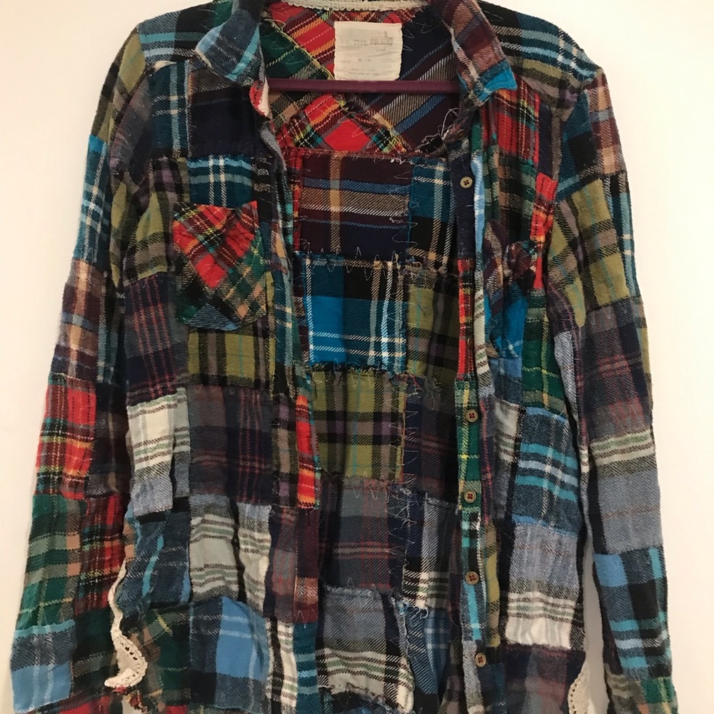 We The Free Lost In Plaid Shirt